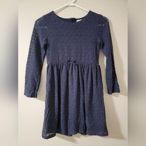 H&M Dark Blue Lace Kids Dress Size 8-10years